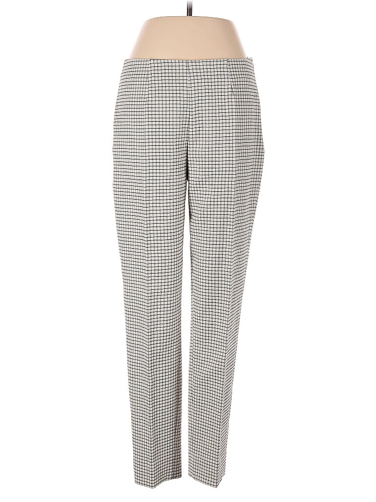 Piazza Sempione Houndstooth Gray Casual Pants Size EU (IT) 44 / US 8 - photo 1