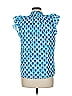 Sail to Sable 100% Cotton Blue Short Sleeve Blouse Size M - photo 2