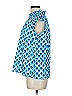 Sail to Sable 100% Cotton Blue Short Sleeve Blouse Size M - photo 5