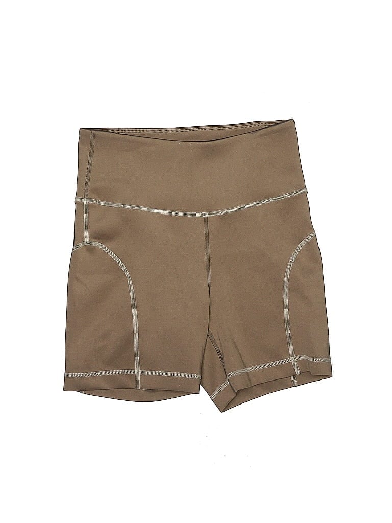 TAN + LINES Pre-owned Khaki Shorts In Brown