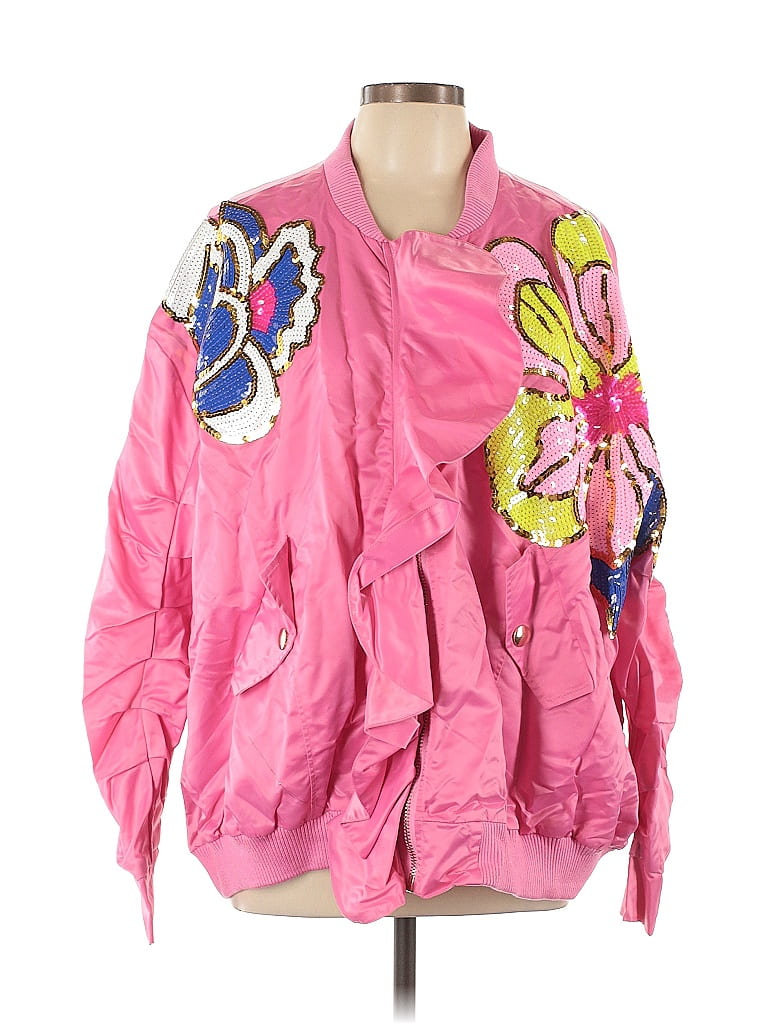 Akira Floral Pink Jacket Size L - photo 1