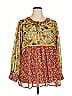 Suzanne Betro 100% Polyester Yellow 3/4 Sleeve Blouse Size 2X - photo 1