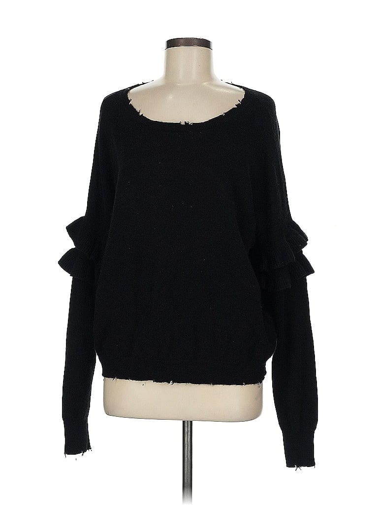 Click to view more detailed imagery on our partner's website Pre-owned Current Elliott Wool Pullover Sweater In Black