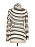 T by Talbots Stripes Tan Turtleneck Sweater Size M - photo 2