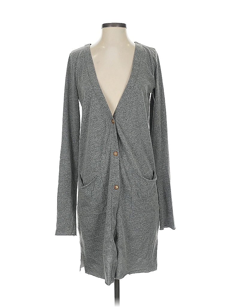 Pre-owned T.la Cardigan Sweater In Gray