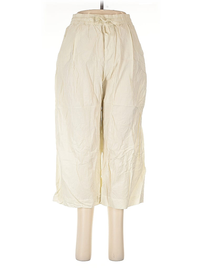 Pre-owned Neiwai Khaki Pant In Yellow