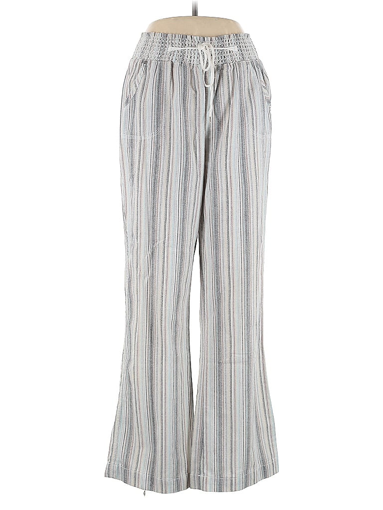 Ci Sono Stripes Gray Casual Pants Size L - photo 1