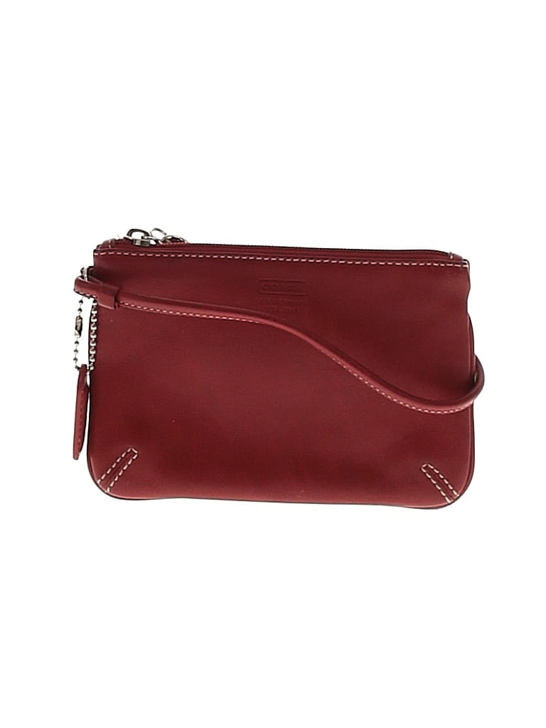 Coach Factory Burgundy Red Leather Wristlet One size - photo 1