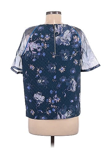 Elizabeth and James Short Sleeve Silk Top (view 2)