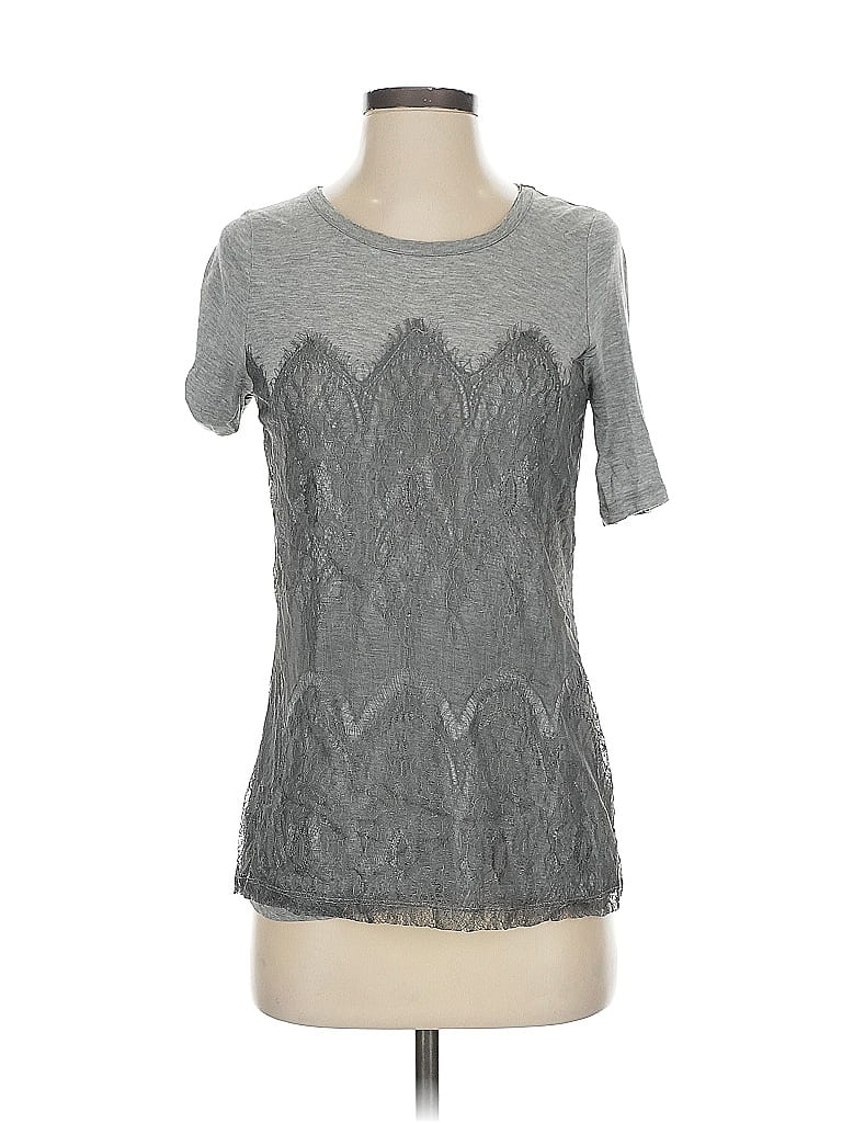 Pre-owned Bordeaux Short Sleeve T-shirt In Gray