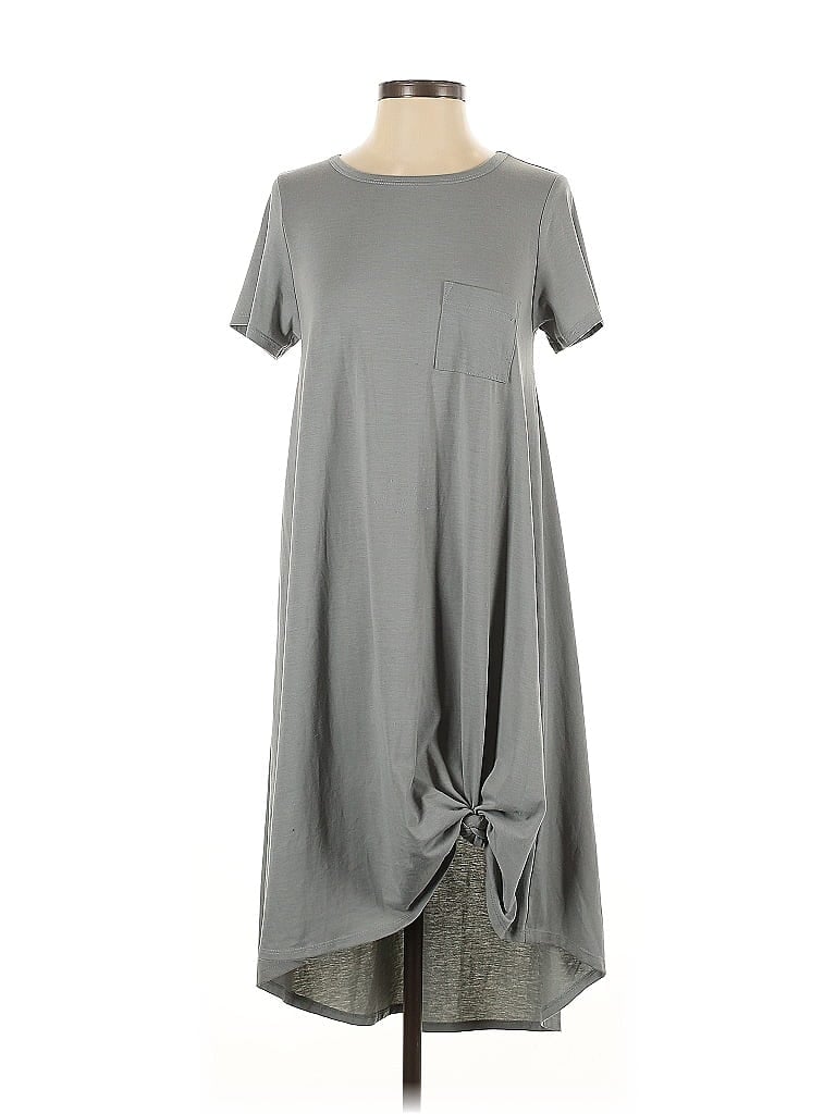 Pre-owned Lularoe Casual Dress In Gray