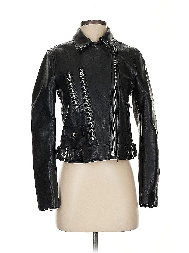 Zara TRF 100% Polyester Black Jacket Size S - photo 1