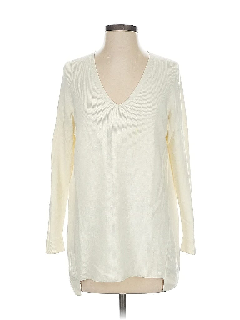 Pre-owned E3 By Etcetera Pullover Sweater In White