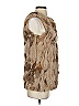 Adrienne Landau 100% Rabbit Hair Brown Vest Size S - photo 4