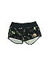 Oiselle Floral Black Green Shorts Size 8 - photo 1
