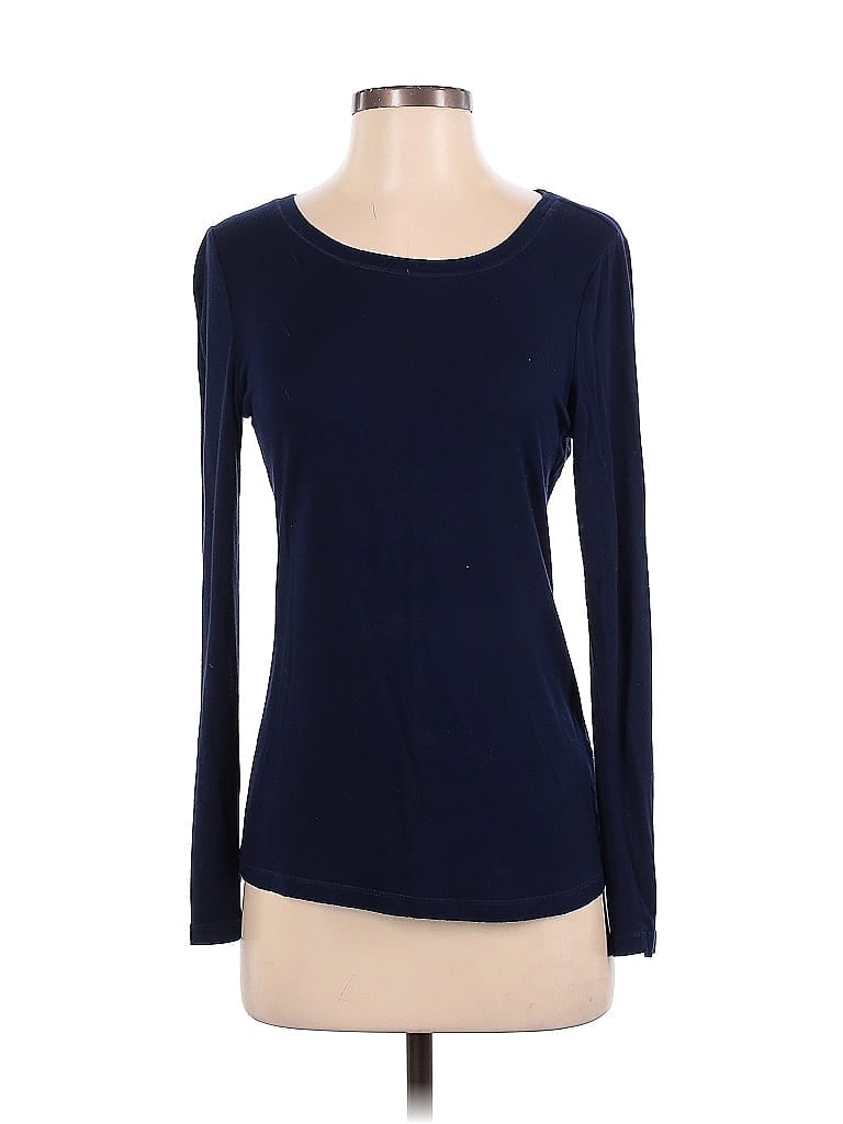 Pre-owned Neiman Marcus Long Sleeve T-shirt In Blue