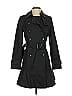 Banana Republic 100% Cotton Black Trenchcoat Size XS - photo 1