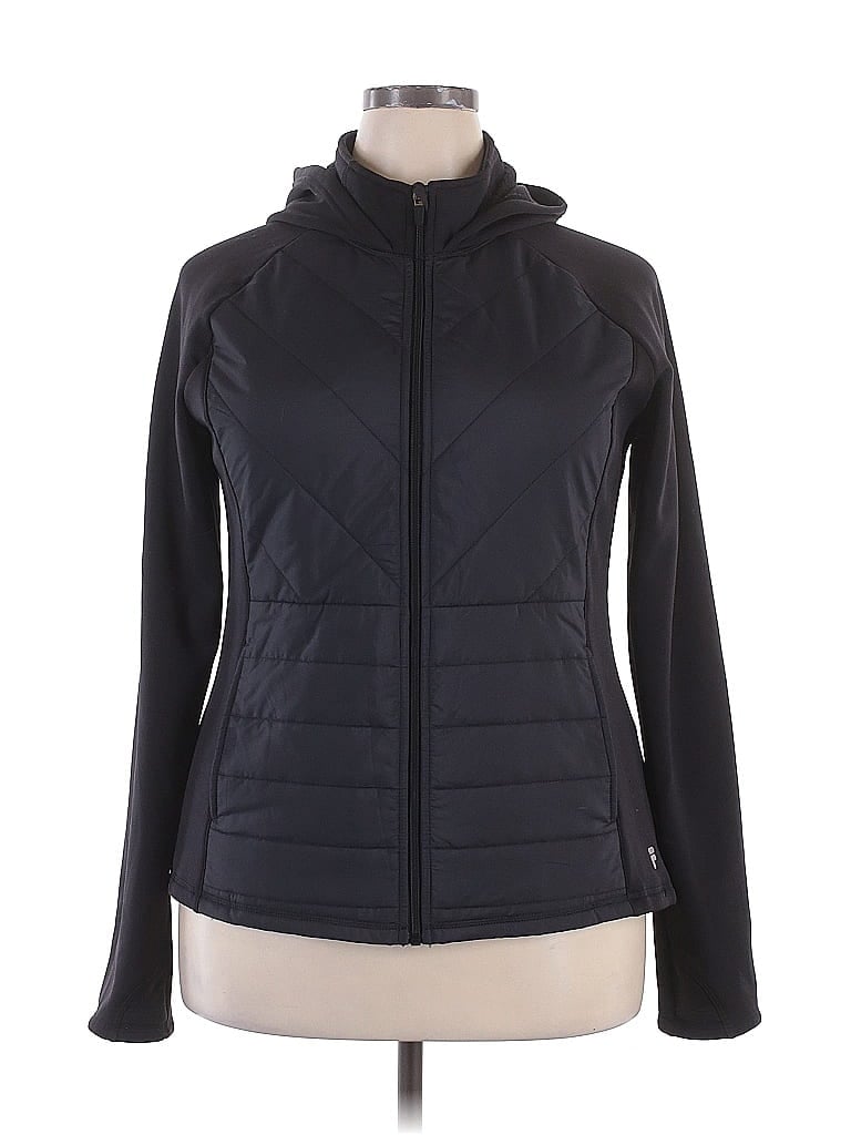Fila Sport 100% Polyester Black Coat Size XXL - photo 1