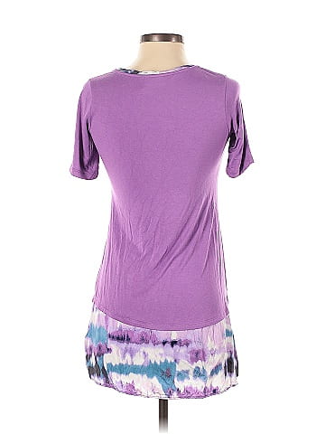 LOGO by Lori Goldstein Short Sleeve Blouse (view 2)