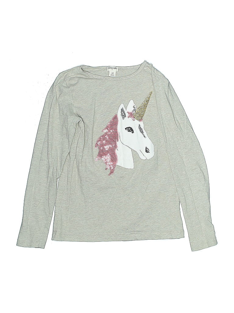 Crewcuts Outlet 100% Cotton Silver Sweatshirt Size 10 - photo 1