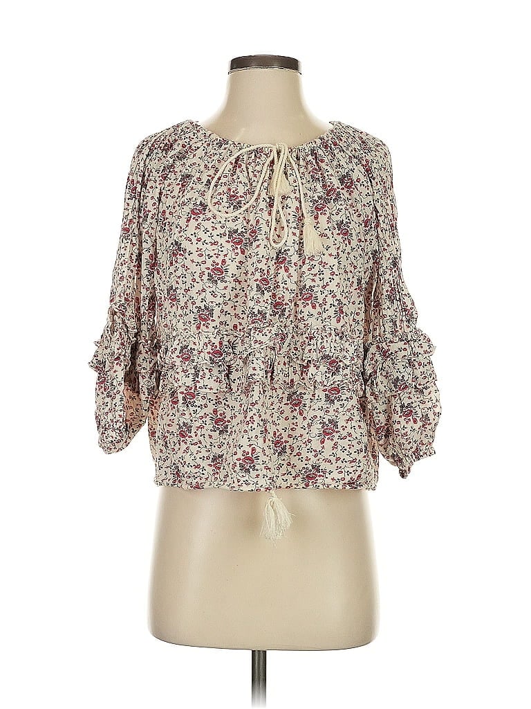 Pre-owned Polo Ralph Lauren 3/4 Sleeve Blouse In White