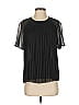 Lauren Vidal 100% Polyester Black Short Sleeve Blouse Size S - photo 1