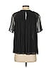 Lauren Vidal 100% Polyester Black Short Sleeve Blouse Size S - photo 2