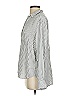 Frank & Eileen 100% Modal Stripes Silver Long Sleeve Blouse Size S - photo 5