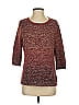 Notations Tweed Burgundy Pullover Sweater Size P (petite) - photo 1