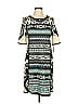 Hale Bob Print Teal Casual Dress Size L - photo 1