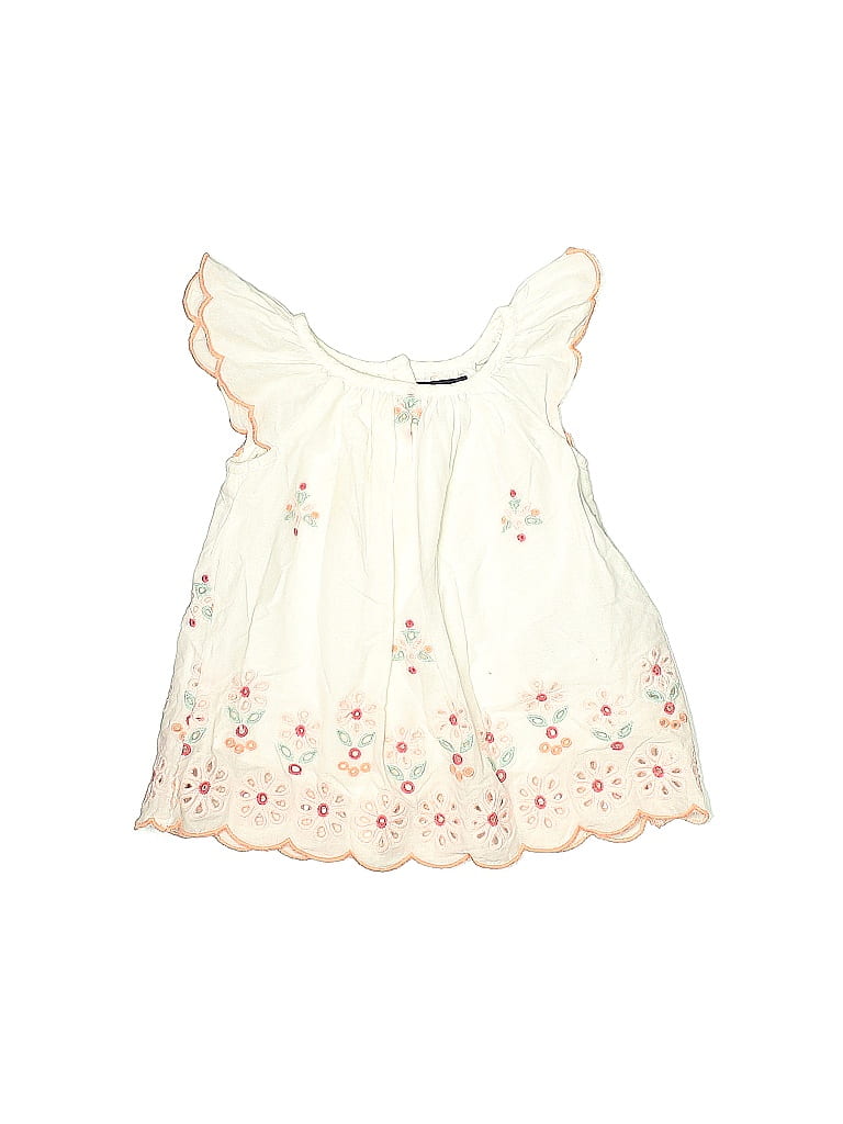 Baby Gap 100% Cotton Ivory Dress Size 0-3 mo - photo 1