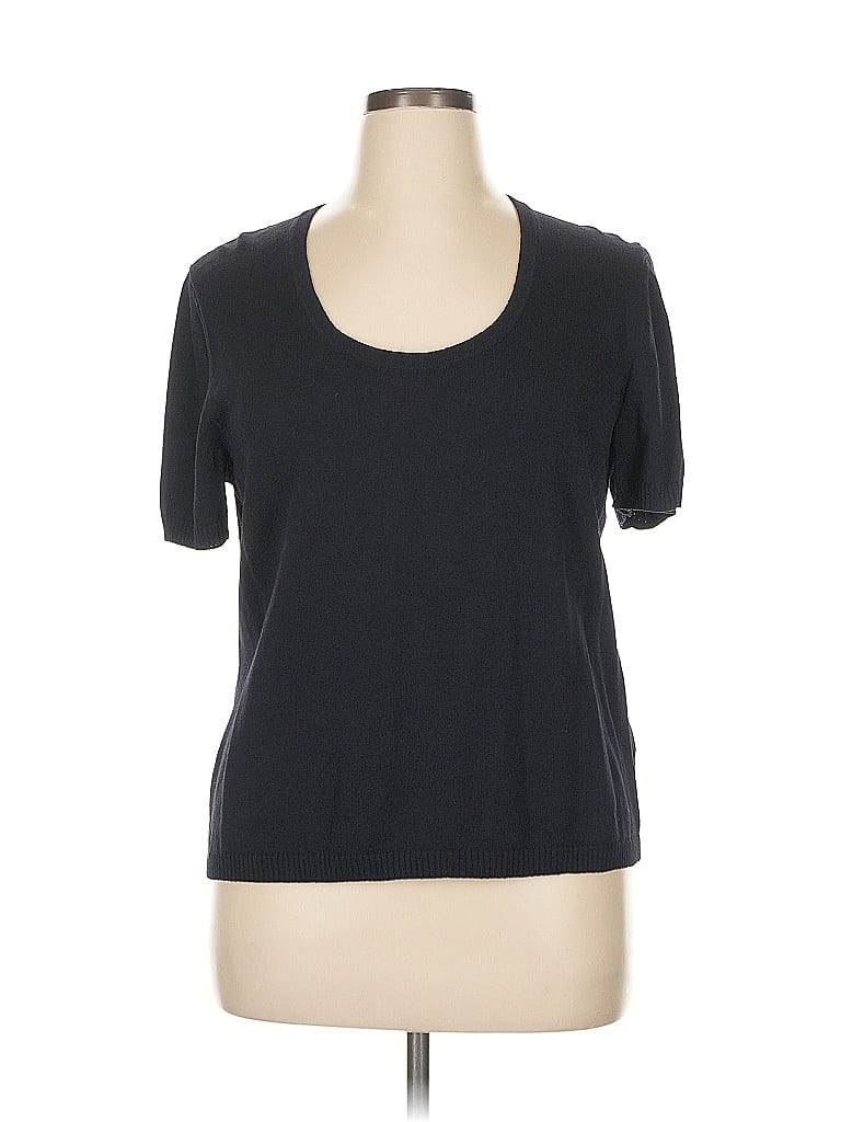 St. John Sport Black Wool Cardigan Size XL - photo 1