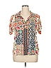 Johnny Was Ivory Short Sleeve Henley Size XL - photo 1