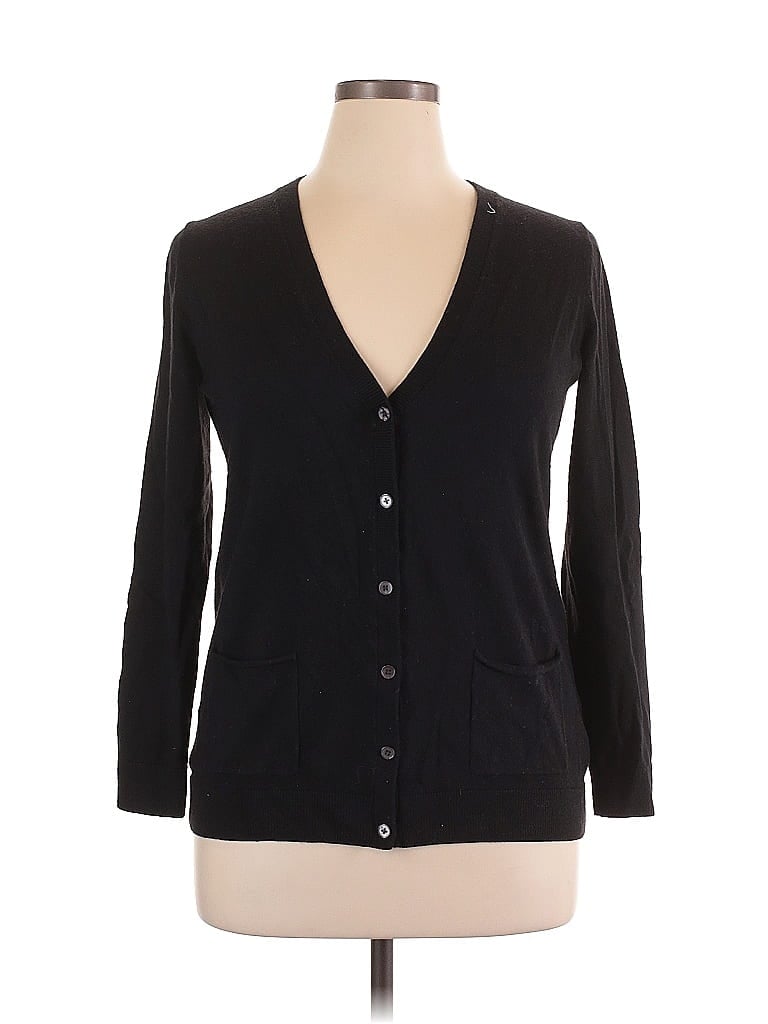 Pre-owned Gap Cardigan Sweater In Black
