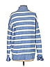 Ann Taylor LOFT Stripes Blue Turtleneck Sweater Size S - photo 2