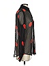Mara Hoffman 100% Tencel Lyocell Polka Dots Black Long Sleeve Blouse Size XS - photo 4