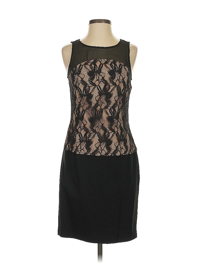 Pre-owned Aidan Mattox Cocktail Dress In Black
