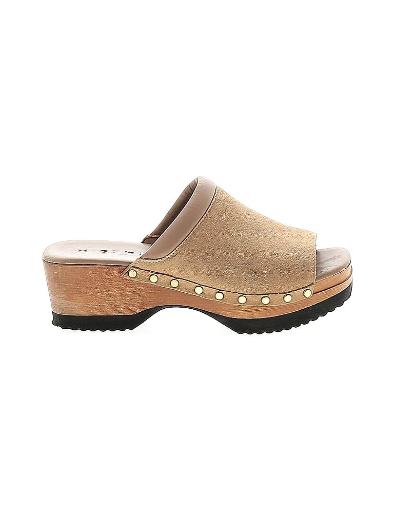 M. Gemi 100% Leather Tan Mule/Clog Size EU 36 1/2 - photo 1