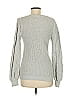 Ann Taylor LOFT 100% Cotton Gray Pullover Sweater Size M - photo 2