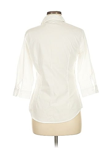 YMI 3/4 Sleeve Button-Down Shirt (view 2)