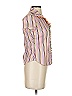 ETRO 100% Cotton Stripes Pink Short Sleeve Blouse Size EU (IT) 40 / US 4 - photo 4