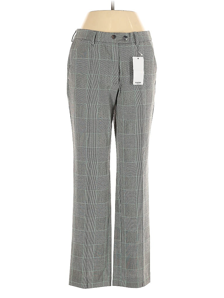 Mango Houndstooth Gray Dress Pants Size 2 - photo 1