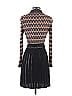 M Missoni 100% Polyester Tweed Black Tan Cocktail Dress Size S - photo 2