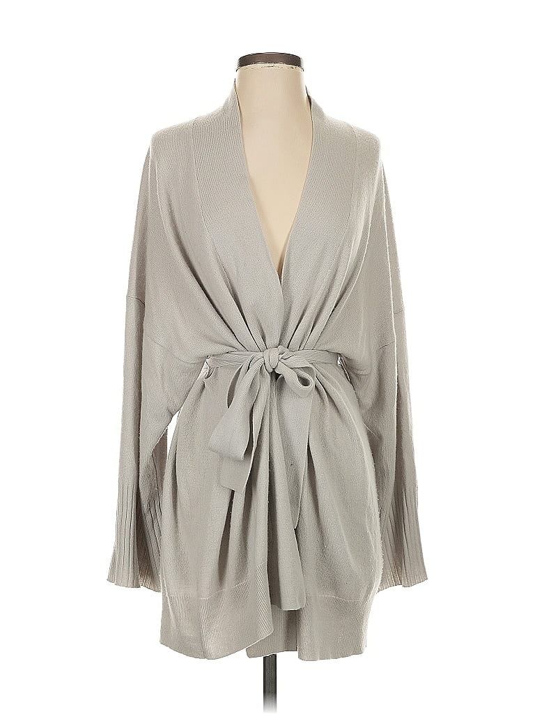 Nili Lotan 100% Cashmere Gray Cashmere Cardigan Size 0 - photo 1