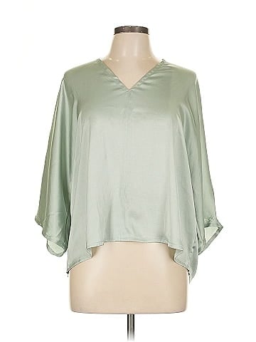 R | Label 3/4 Sleeve Blouse (view 1)