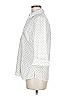 Foxcroft 100% Cotton Polka Dots Ivory 3/4 Sleeve Button-Down Shirt Size 6 - photo 5