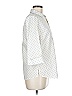 Foxcroft 100% Cotton Polka Dots Ivory 3/4 Sleeve Button-Down Shirt Size 6 - photo 4