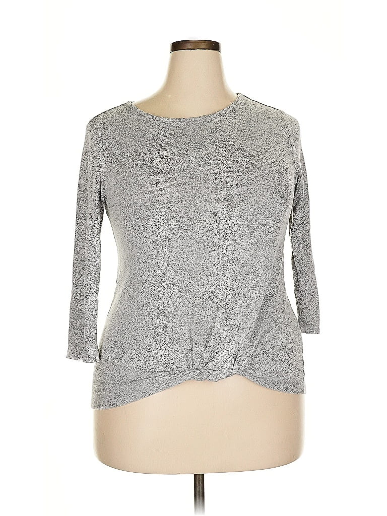 Pre-owned Market & Spruce Pullover Sweater In Gray