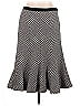 AK Anne Klein 100% Wool Chevron-herringbone Gray Wool Skirt Size 10 - photo 1