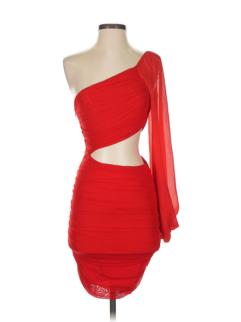 Hello Molly Red Cocktail Dress Size 4 - photo 1